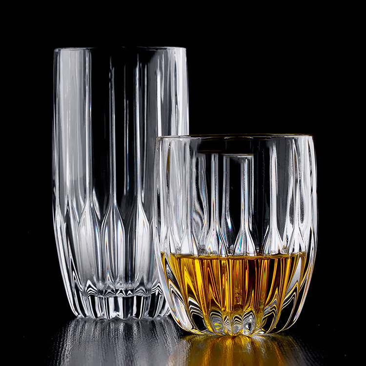 Designed Luxury 285ml Glass Drinking Vodka Liquor Cups 