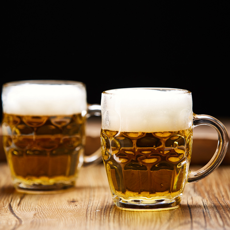 Custom Patterns High Quality 560ml Glass Beer Cup