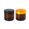 KDG Amber Cosmetic Glass Jar Packaging 6ml 10ml 20ml 70ml Custom Empty Glass Cream Cosmetic Jars