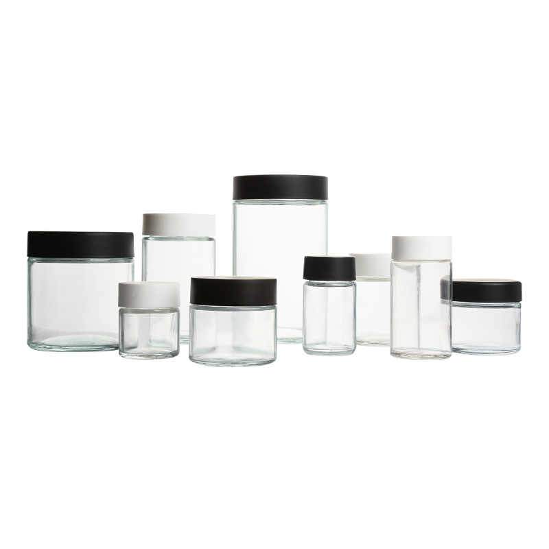 KDG 1oz 2oz 10oz Empty Mari juana Child resistant Glass Concentrate Containers Jar