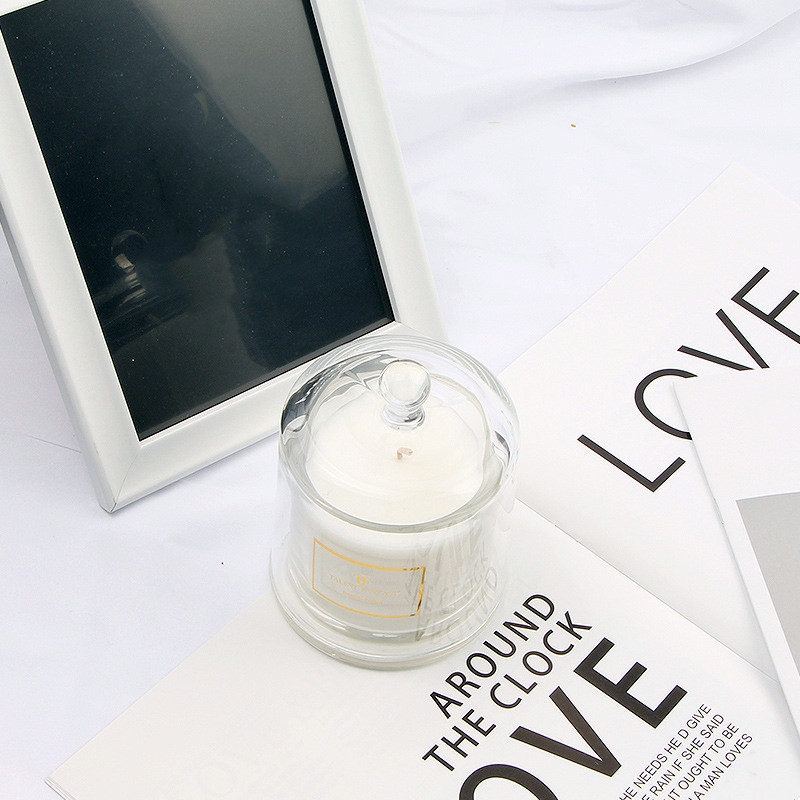 High Quality Luxury Nordic Scented Candles with Glass Bell Lid
