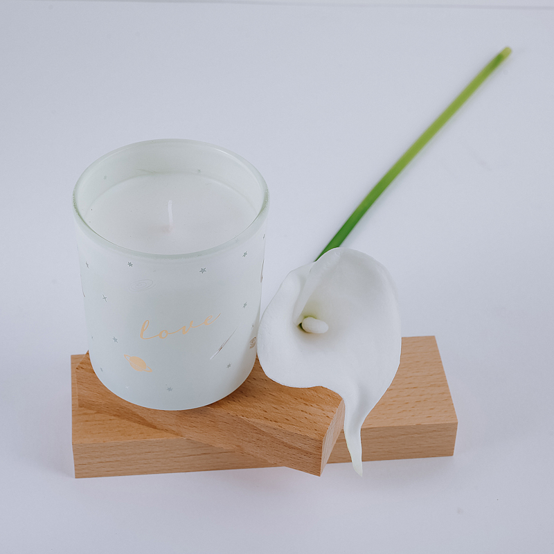 Custom Fragrance White Scented Soy Wax Candles 120ml Hot Sale