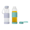 600ml Empty Glass Milk Bottles with Silicone Holder