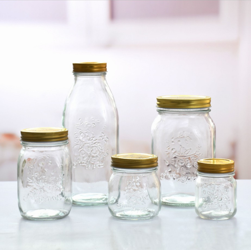 Square Glass Jar