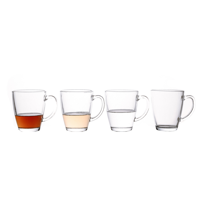 320ml Nordic Design Glass Clear Cup Coffee Milk Cups with Handle