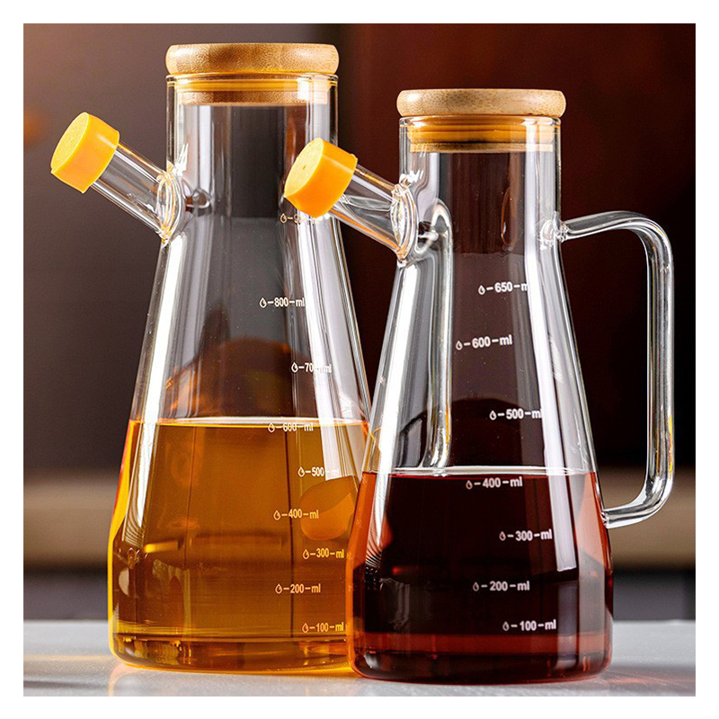 900ml Edible Oil Packaging Borosilicate Glass Oil Pot