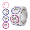 KDG printed custom paper roll waterproof adhesive sticker sheet die cut adhesive logo custom sticker