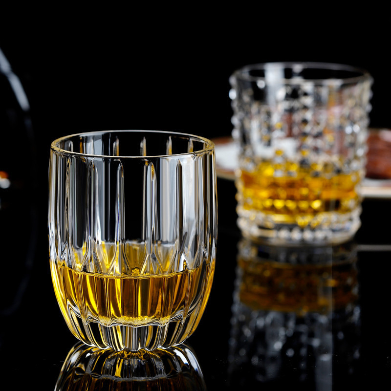 Designed Luxury 285ml Glass Drinking Vodka Liquor Cups 