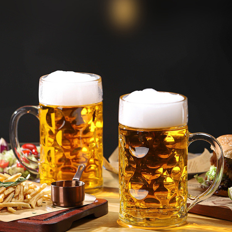 Large Capacity 1000ml Crystal Glass Beer Cups