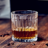 300ml Round Glass Empty Cups with Custom Pattern Design