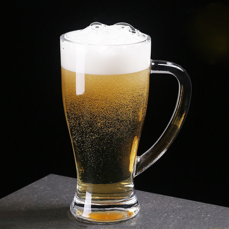 500ml 700ml Large Beer Glasses with Handle For Party
