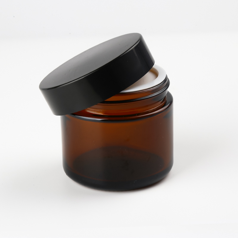 KDG Amber Cosmetic Glass Jar Packaging 6ml 10ml 20ml 70ml Custom Empty Glass Cream Cosmetic Jars