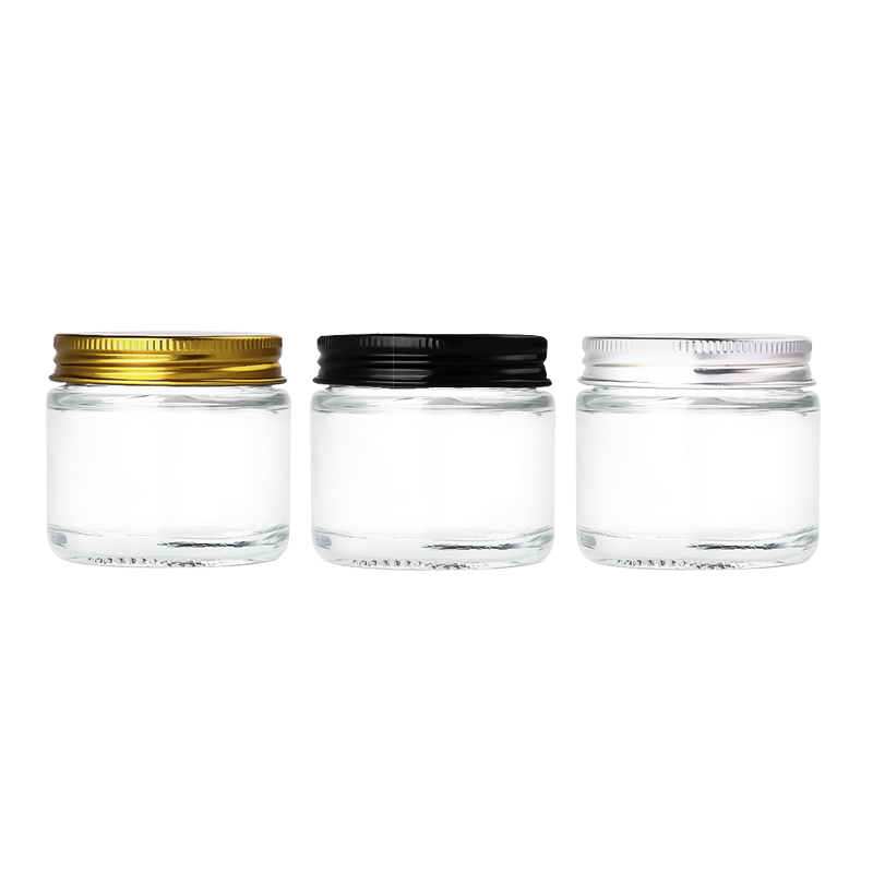 KDG 60ml 100ml 150ml 260ml custom empty cbd flower glass jar with lids Cannabis hemp storage glass clear jars