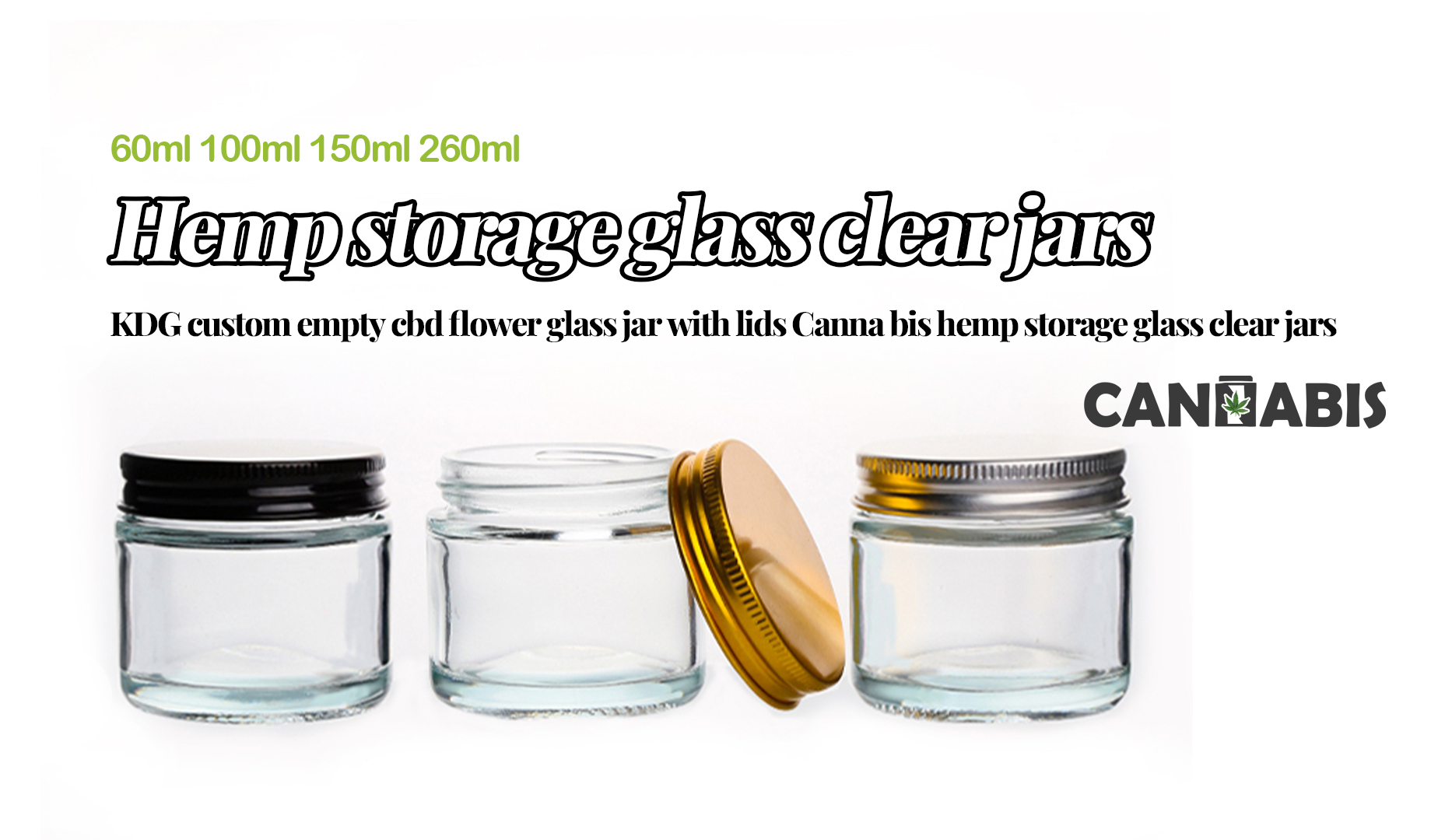 marijuana flower glass jar