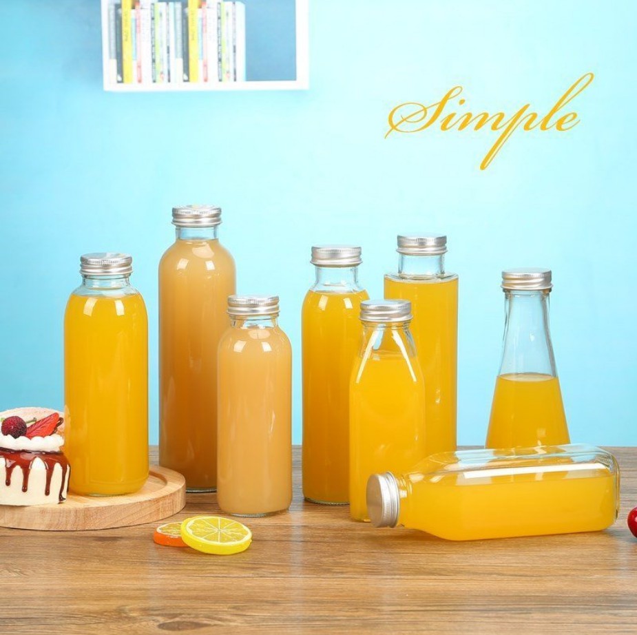 350ml Hot Sale Empty Glass Beverage Bottles For Coffee Milk Juice