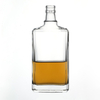 Flint Crystal Empty 500ml Glass Liquor Bottles Square Shape