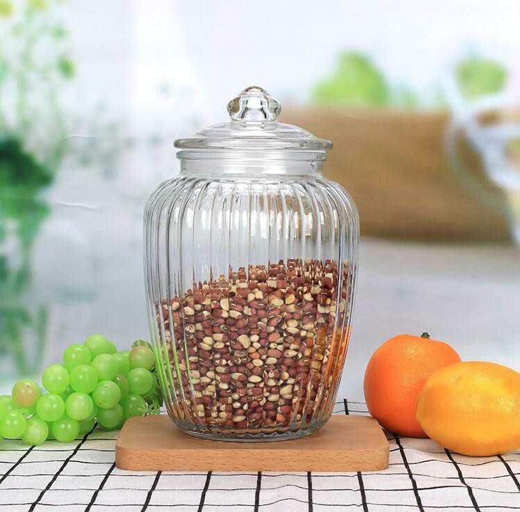 550ml Round Pumpkin Glass Food Storage Pickles Jars with Sealed Lids