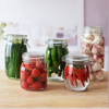 Clamp Empty Glass Food Packaging Jars Kitchenware Glass Container