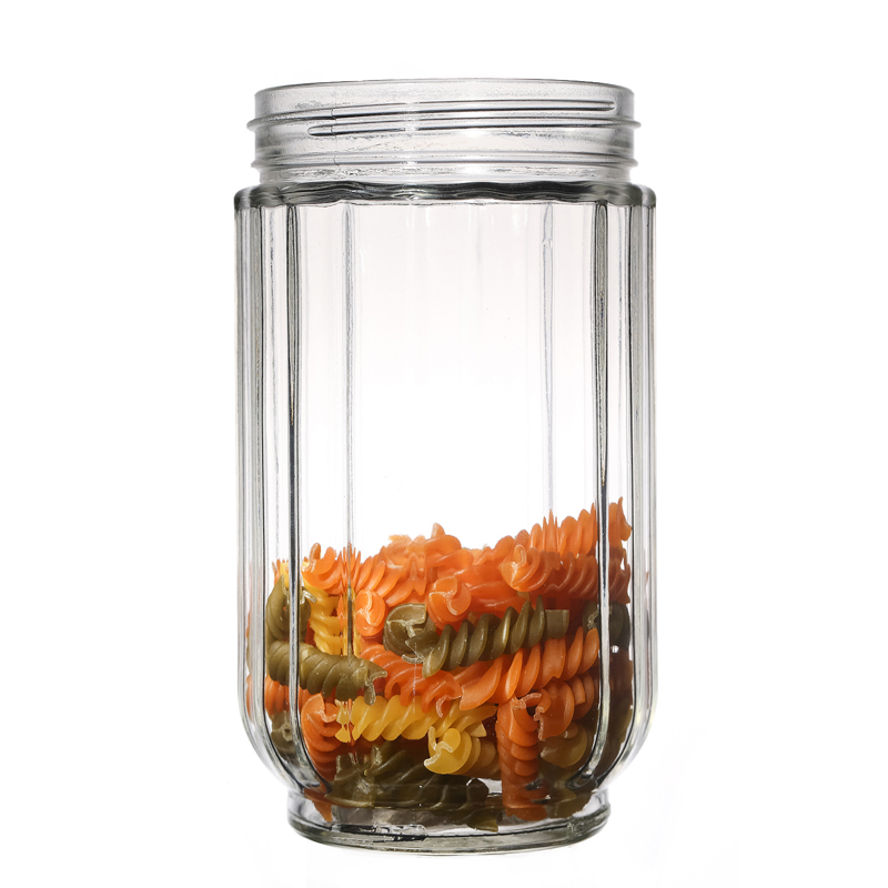 Food Storage Packaging Glass Jars with Plastic Lids