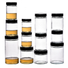 Multi-Capacities Empty Glass Storage Jars in Bulk Factory Suppliers