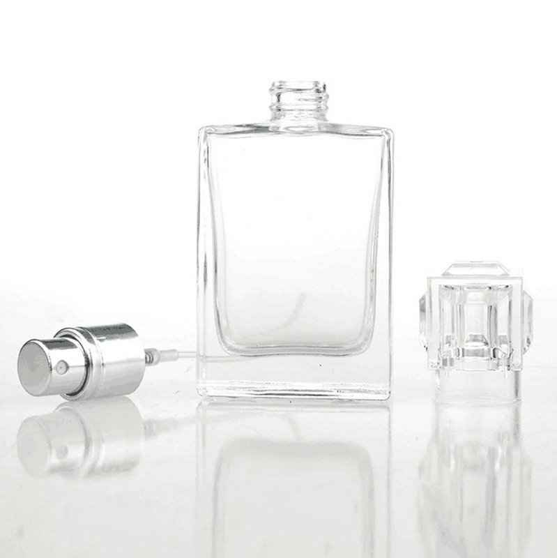 Popular Flint High Quality Square 100ml Glass Perfume Bottles