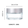 KDG Cosmetic Glass Jar Packaging 6ml 10ml 20ml 70ml Custom Empty Glass Cream Cosmetic Jars