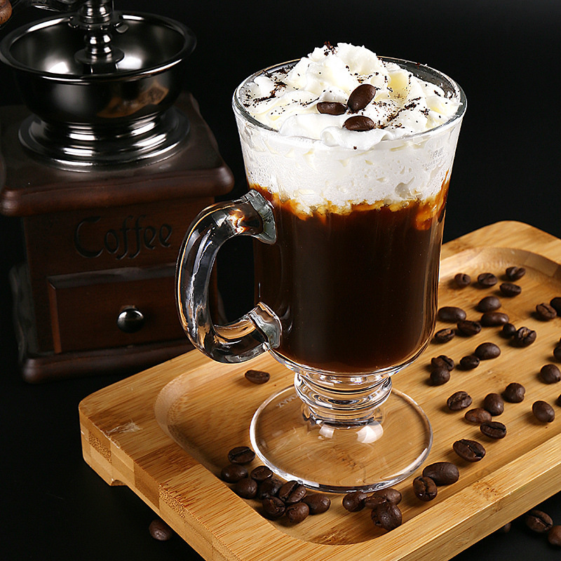 Ice Cream Glass 230ml Hot Sale Crystal Milk Coffee Glass 