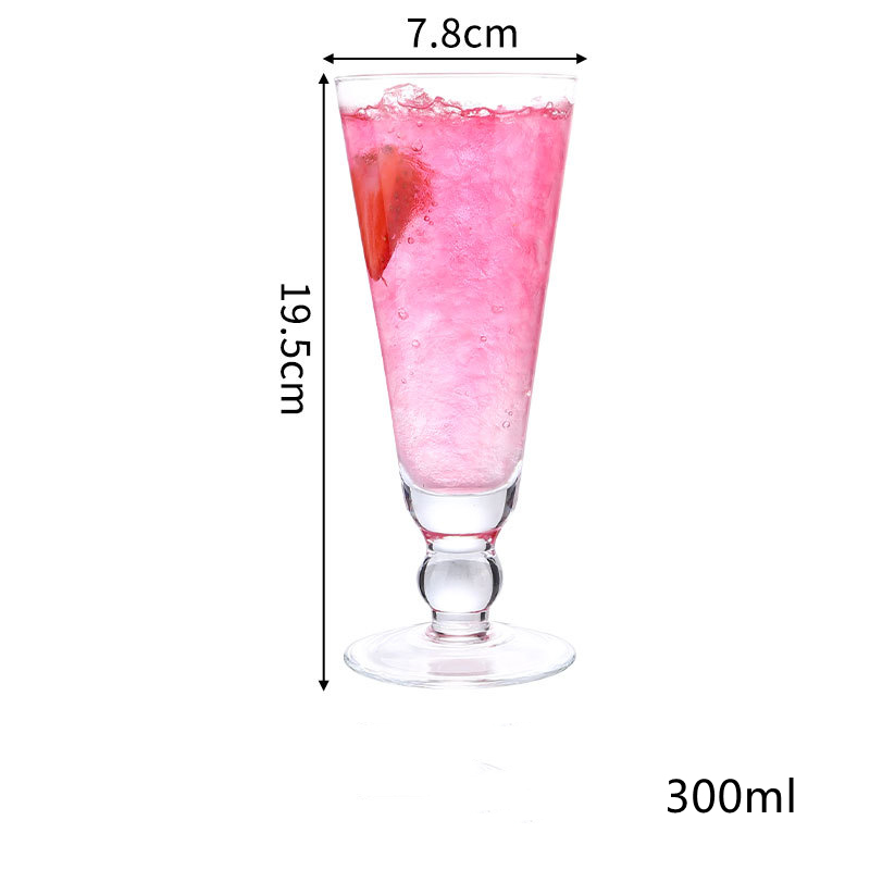 KDG Glassware Unique Shape 300ml Beverage Juice Glasses Hot Sale Cups