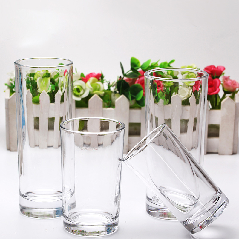 Empty Glass Water Tumbler Cups 240ml 300ml Beverage Use