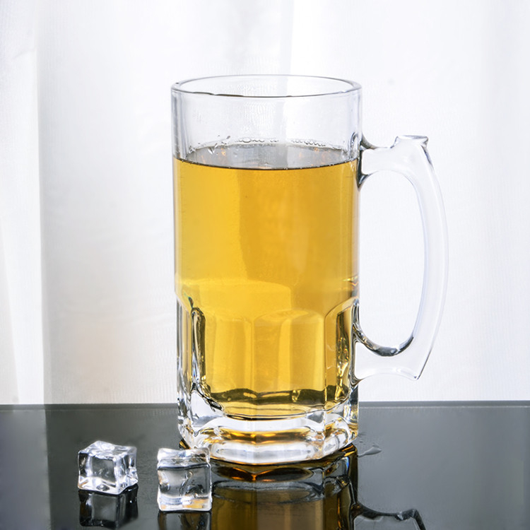1000ml High End Glass Beer Cups with Handle