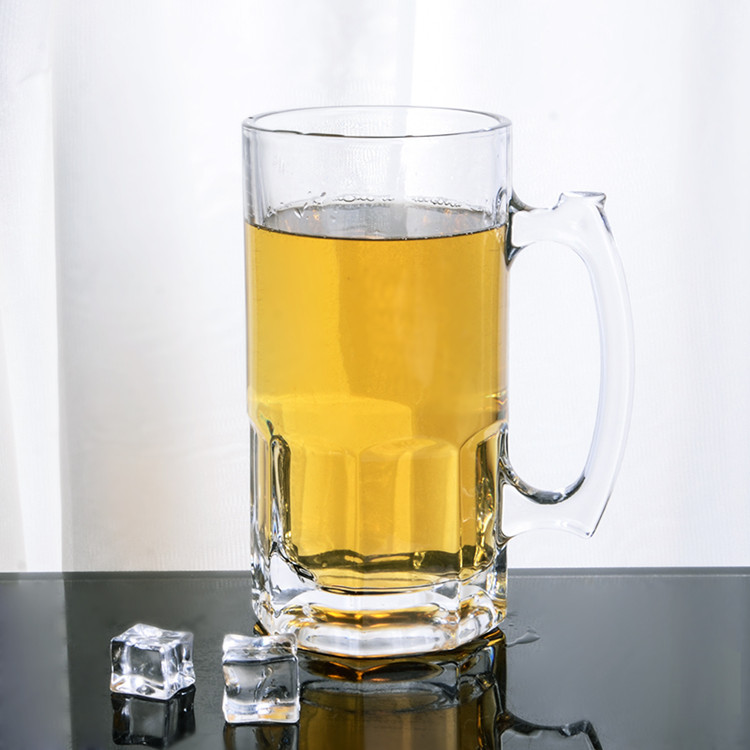 1000ml High End Glass Beer Cups with Handle