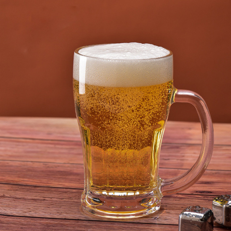 New Style Crystal 420ml 500ml Glass Beer Cups Wholesale