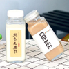 250ml Square Design Beverage Bottle Glass Wholesale in China