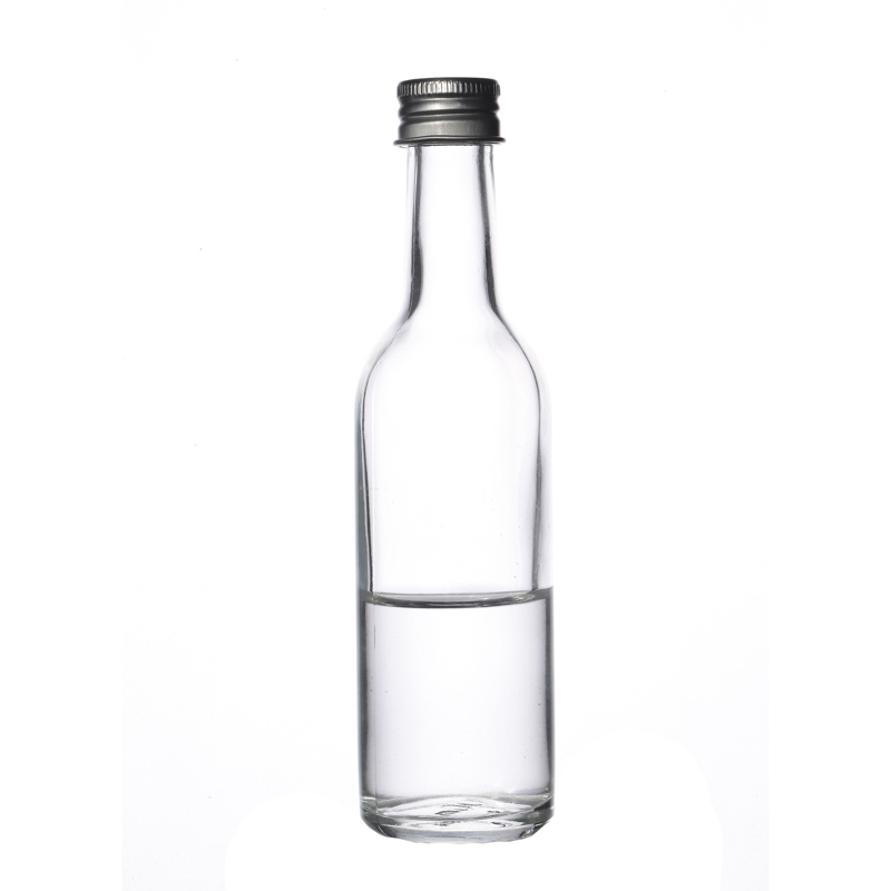 Transparent 100ml Portable Liquor Bottle Glass with Neck 