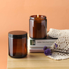 Home Decoration Handmade Scented Candles in Amder Candle Jar