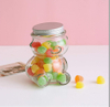 Fancy Design Bear Small Candy Glass Jar For Decoration