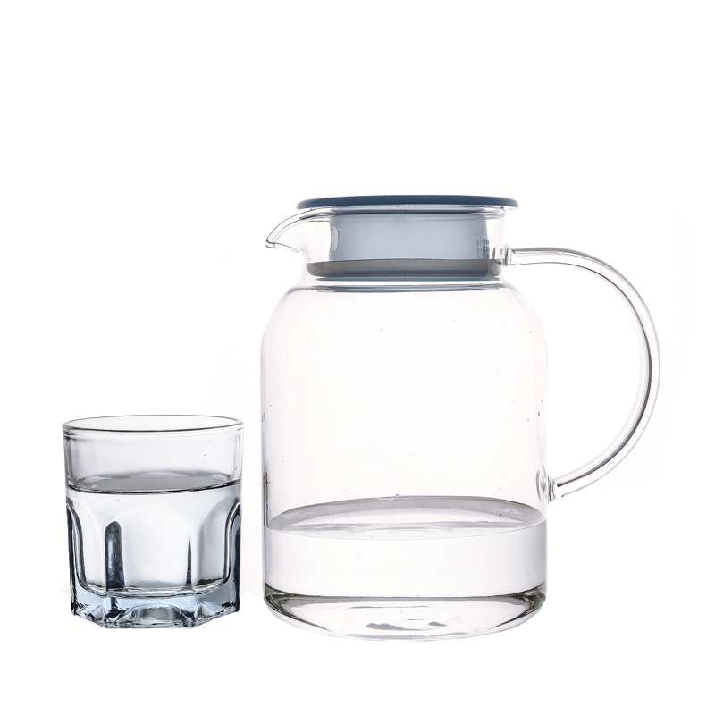 Clear Water Kettle Series Tea Packaging Family Use Glass Cup Sets