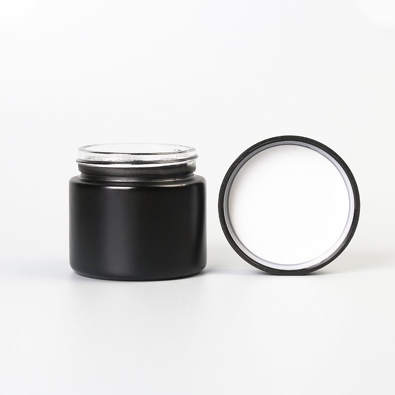 KDG black 1oz 2oz 10oz Empty square Child resistant Glass Concentrate Containers Jars