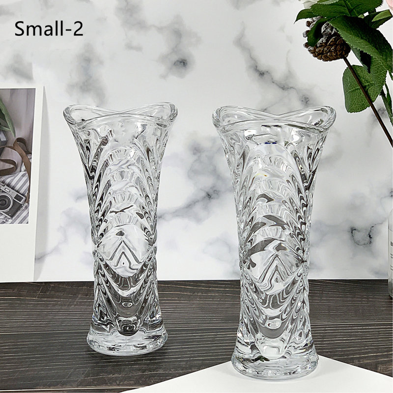Different Styles Nordic Home Decoration Clear Glass Vase 