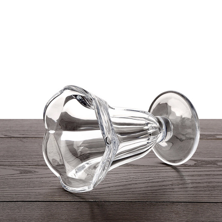 Nordic 6oz Glass Mugs For Ice Cream Juice Milk Restaurant Use