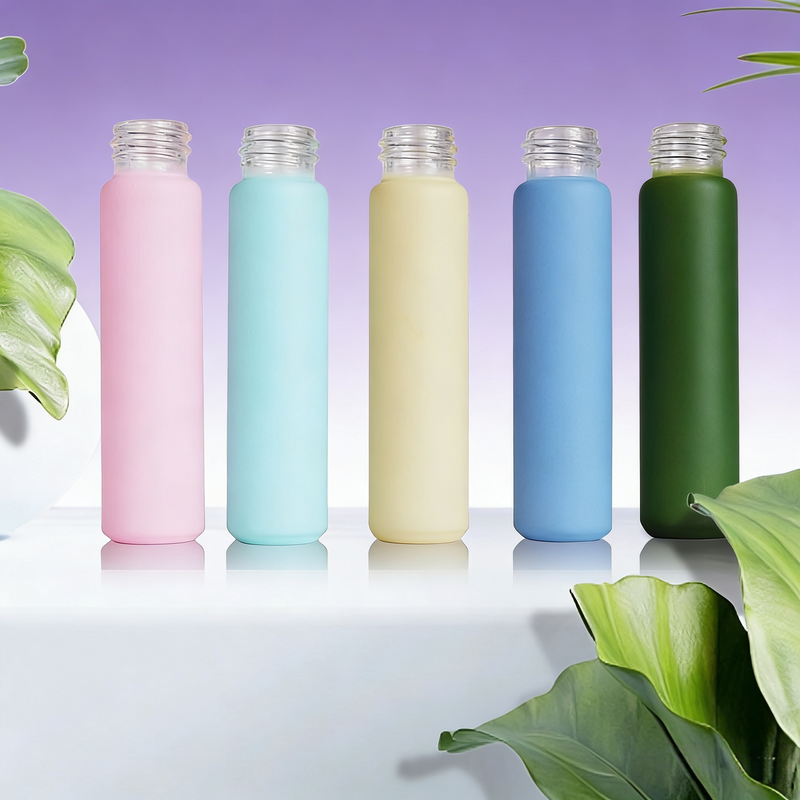 KDG transparent glass tube empty child resistant glass jar