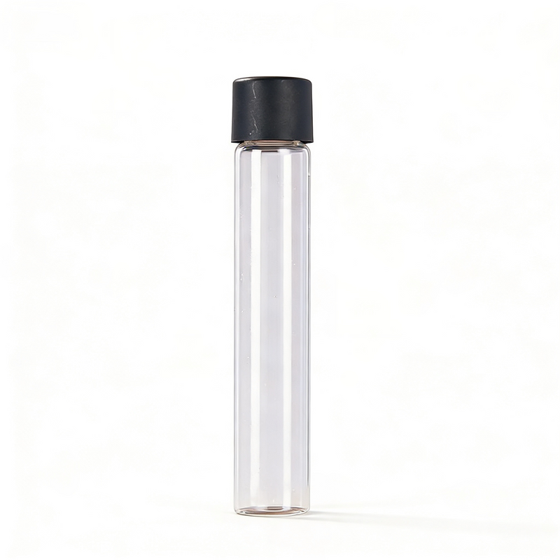 KDG transparent glass tube empty child resistant glass jar